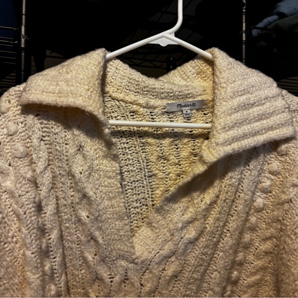 Madewell cable knit sweater. NWOT - Picture 5 of 6